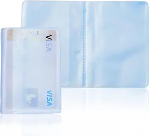 Lxnoap Plastic Wallet Insert Credit Card Holder Transparent (10 Page 20 Slots, 2 Pack)