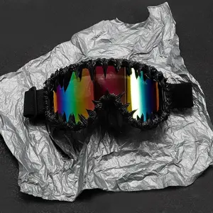 Punk Irregular Sunglasses Windproof Ski Goggles for Men Women Outdoor Sports