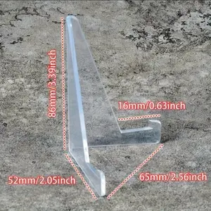 10 Extra Large Trading Card Sports Card Stands, 10 Pieces, Clear Card Display Holders Racks For PSA BGS GMA CSG SGC