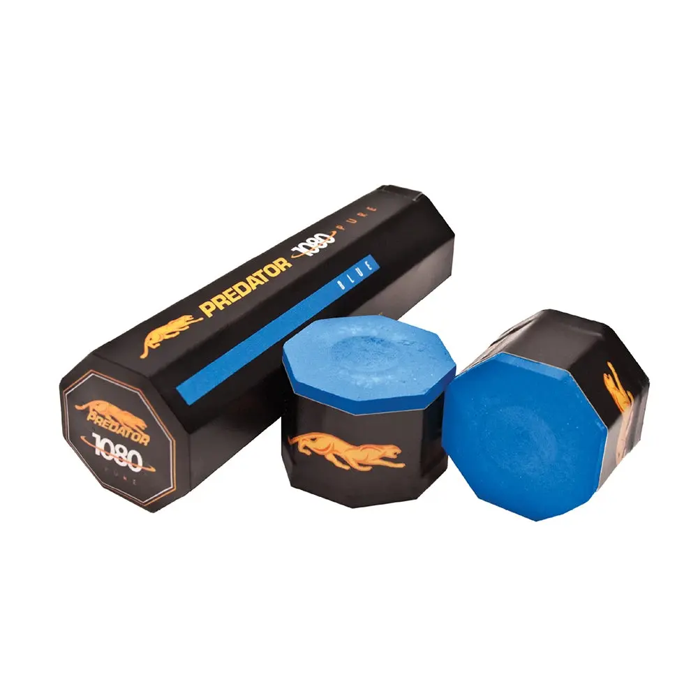 High-Spin Pure Silica Pool Cue Chalk for Billiards & Snooker, Greater Consistency and Improved Accuracy, Blue, 5-Piece Tube, 5-Pieces