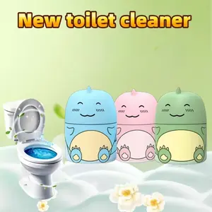 LONLXTOK 3-pack Toilet Cleaner, Cute Dinosaur-shaped Toilet Tank Freshener, Botanical Formula with Ocean, Jasmine, and Peach Scents, Slow-Release Effect