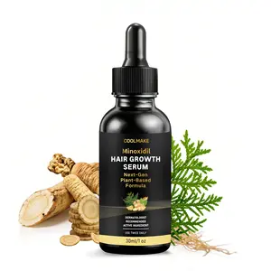 COOLMAKE Hair Growth Serum-5% Minoxidil  with Next-Gen Plant-Based Formula for Men & Women, Herbal Blend for Thicker Hair, Scalp Soothing, Gentle Haircare