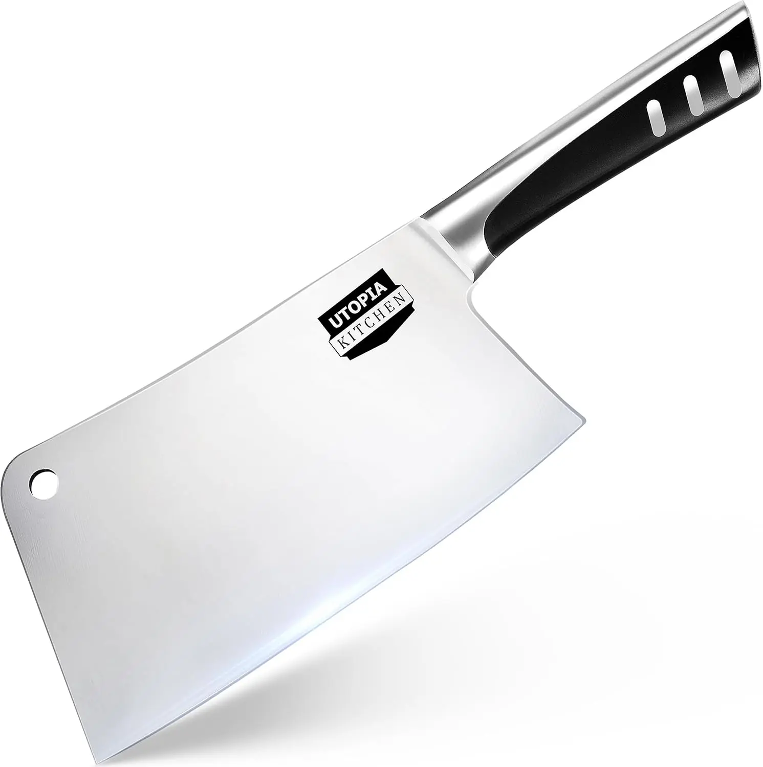 Kichly 7 inch Cleaver Knife Stainless Steel Chef Butcher Knives for Meat, Vegetable Multipurpose Kitchen Chef Knife Chopping Bone