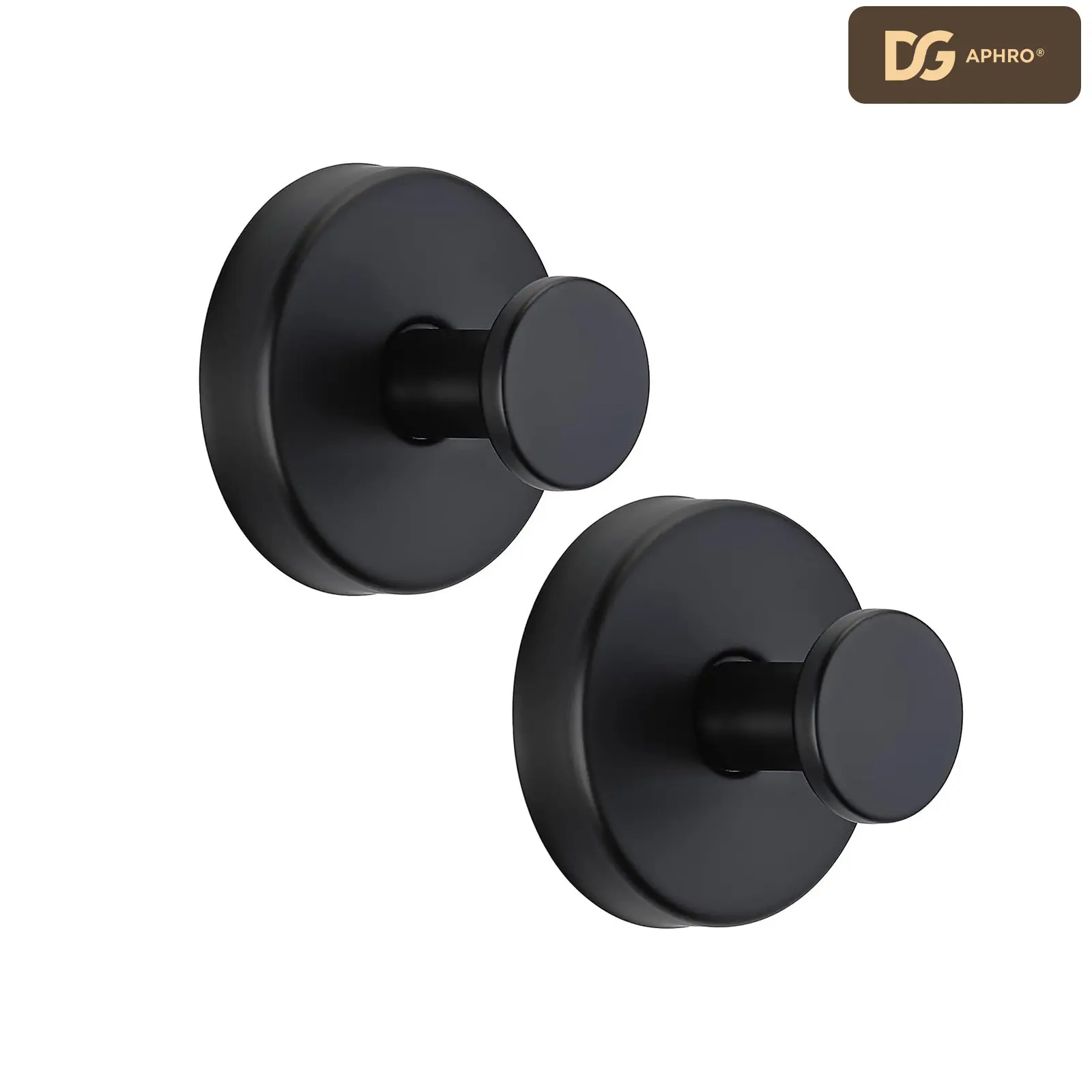 DGAPHRO Suction Cup Hooks (2 Pack), Heavy Duty Twist-to-Lock Stainless Steel & Silicone Holders for Bathroom & Kitchen, Waterproof & Damage-Free,Holds Up To 11 Pounds, No Drilling Required Bathroom Hooks For Towels Bathroom Organizing Accessories.