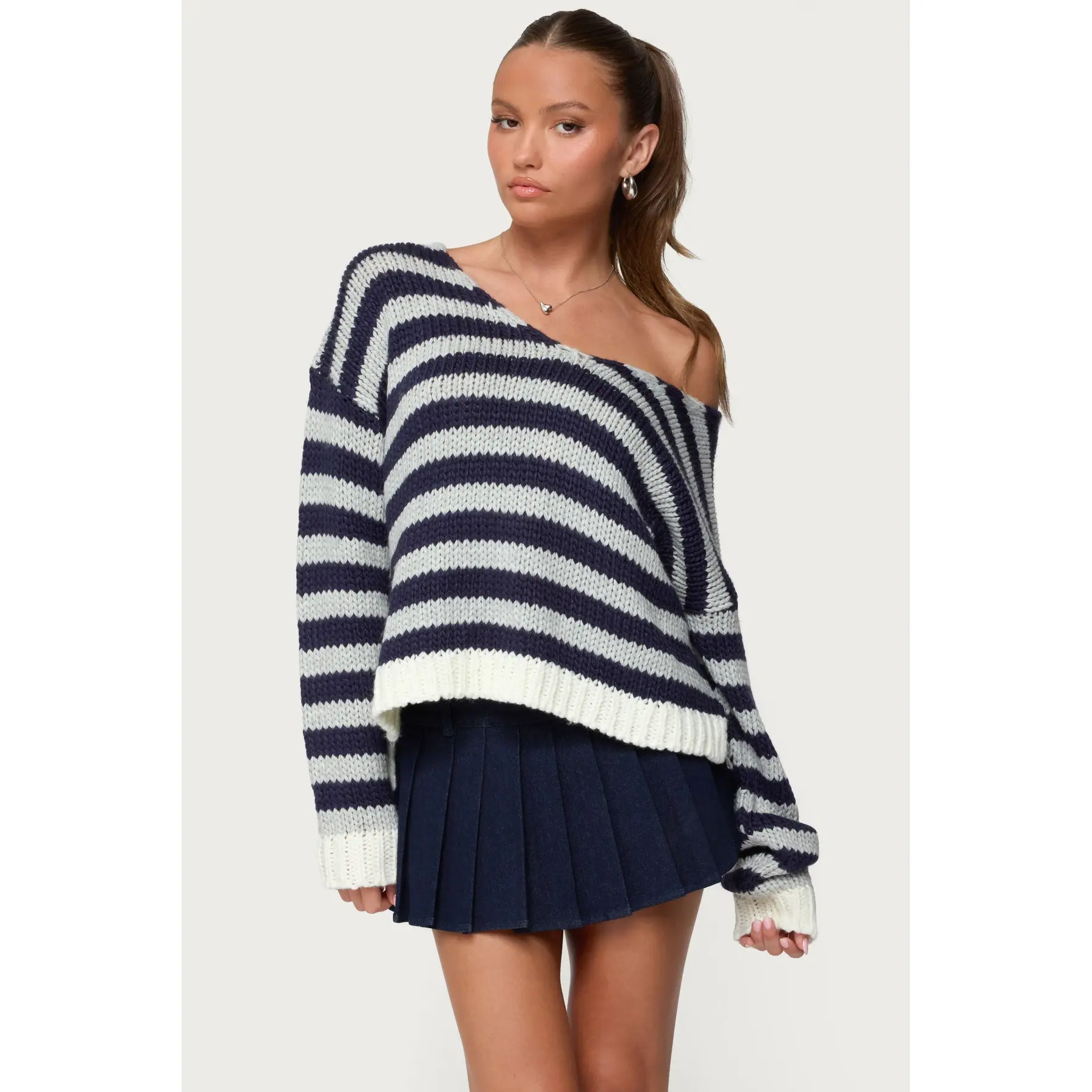 Eugenie Oversized Striped Sweater Eugenie Oversized Striped Sweater