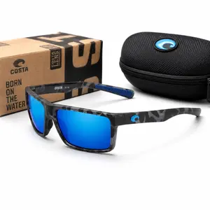 Costa Del Mar Polarized Sunglasses for Men & Women – UV400 Outdoor Sports Fishing Driving Shades with Accessories, Stylish, Dustproof, Windproof, Anti-Blue Light, Anti-UV, Gifts For Him