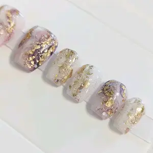 Custom Press-on Nails in Extra Short Coffin
