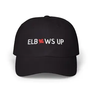 Elbows Up Hat, Canada Classic Dad Cap, Maple Leaf Embroidered Hat, Canadian Pride Gift, Canada Day Apparel, Anti Trump Hat