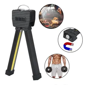 YETHKE Portable Magnet LED Flashlight - 7-Gear Dimming, 180-Degree Folding Magnetic Work Light, Adjustable, Rechargeable for Young Posing Gym & Outdoor Use, Adjustable Flashlight, Led Flashlight Rechargeable