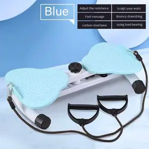 1 Fitness Twist Plate With Resistance Loop (Twist Plate) - Enhance Stability And Balance, Cardio Waist Trainer, Pink And Purple, 20.87 Inch - Durable ABS/Stainless Steel, Great For Home Workouts, Gym Accessories