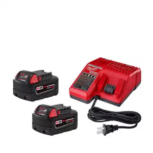 M18 18-Volt Lithium-Ion XC Starter Kit with Two 5.0Ah Batteries and Charger for Efficient Power