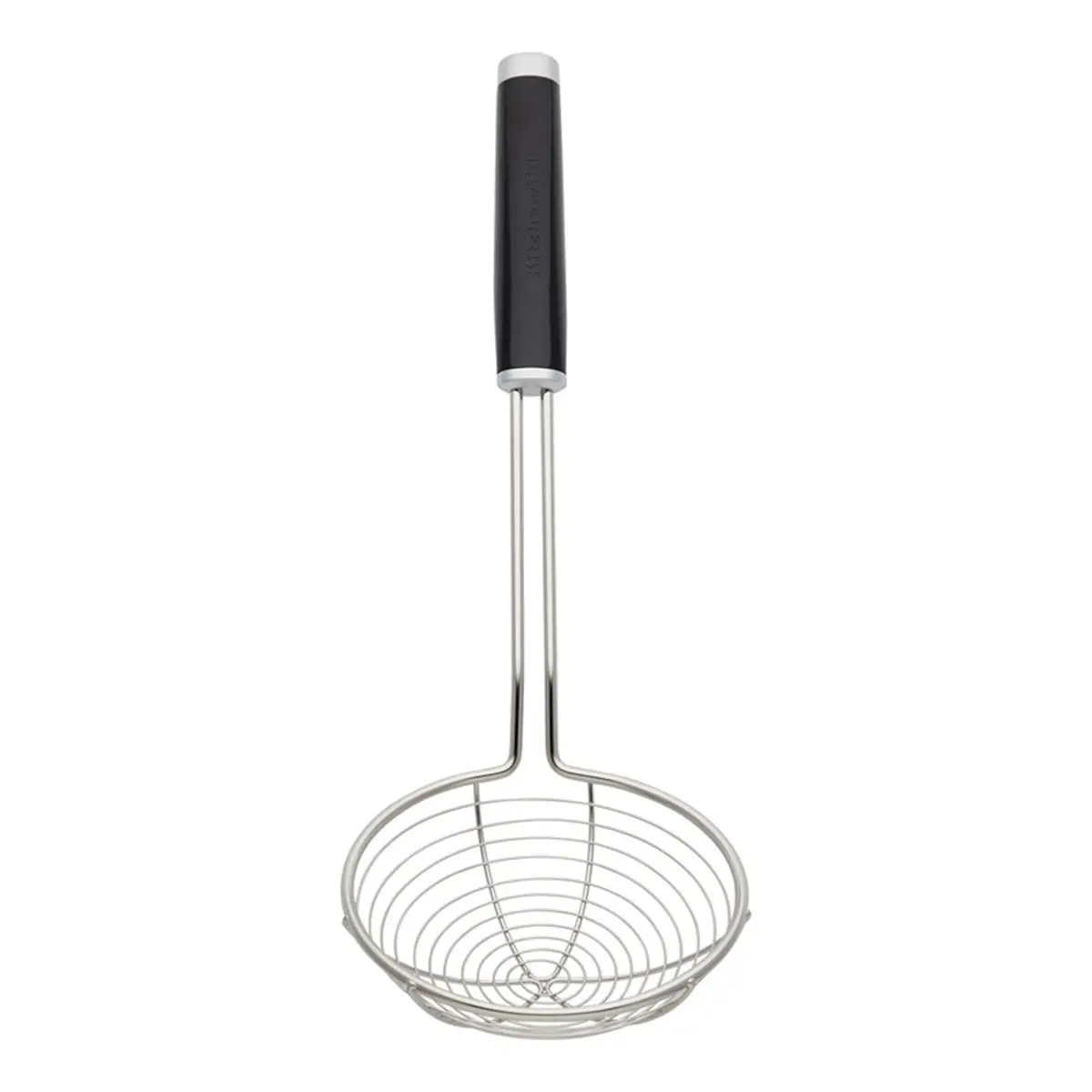 KitchenAid 6009330 Asian Strainer Colander - Black Kitchen Utensil with ABS Plastic & Stainless Steel Construction, 0.46 lbs, Dishwasher Safe, Ideal for Organized Daily Kitchen Use