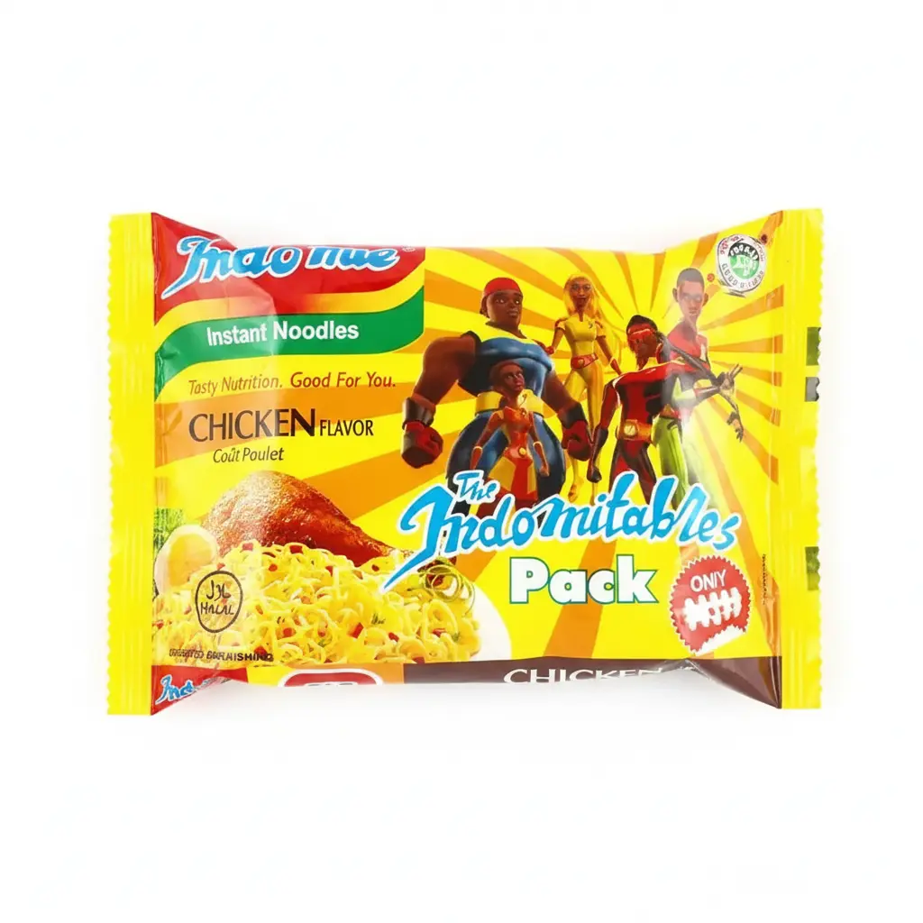 Indomie Instant Noodles - Chicken Flavor, 10-Pack Box, Pantry Food Item