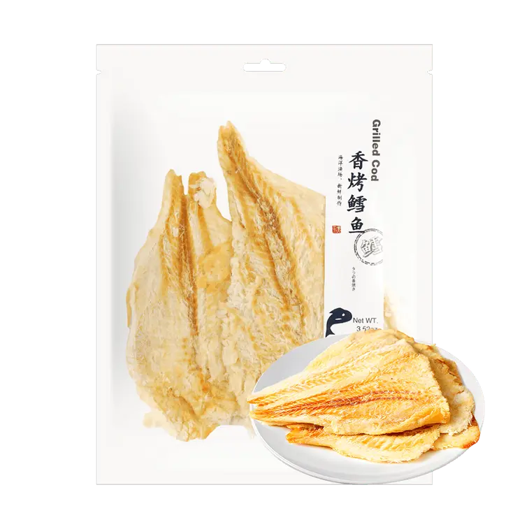 JIAMEIYANG Ambient Assorted Asian Seafood Snack Bundle - 3.52oz Tender Chewy Grilled Cod, 4.6oz Crispy Exterior Spicy Anchovy Kick, Spicy Umami Sea Bite, Savory Dried Snacks for Salad, Rice Topper