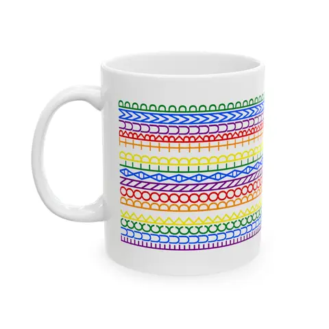 FDT Rainbow Hidden Meseage Tea Cup, Funny Meme FDT Trending Mug, Father's Day Gift Coffee Cup, Hidden Funny Message Trending Mug