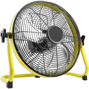 12 Inch Portable  Operated Floor Fan, Rechargeable High-Velocity Cordless Fan with 12 Speed 360? Adjustable Tilt Quiet for Camping, Outdoor, Gazebo, Greenhouse, Gym, Garage