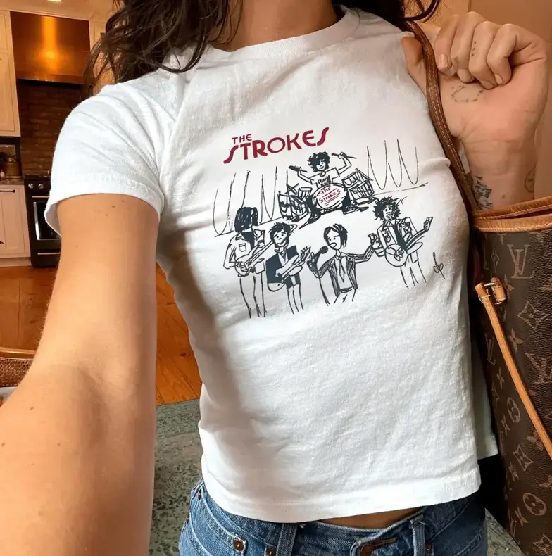 Indie Rock Band Baby Tee, Vintage Music Graphic Baby Tee, Graphic Baby Tee