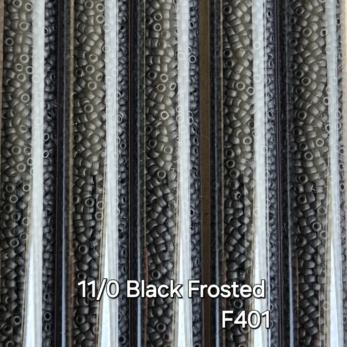 30GM Tube 11/0 Frosted Opaque Beads