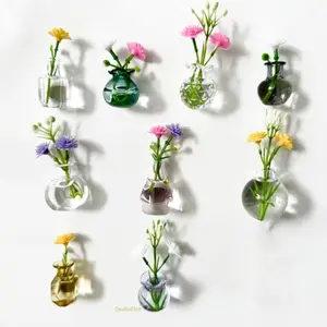 2026 Trending Hit Magnetic Refrigerator Decor, DIY Mini Glass Vase & Cat Whisker Collection Bottle