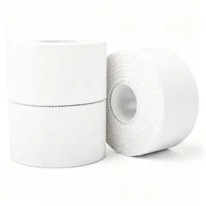 3 Pack White Athletic Sports Tape, 1.5in X 35ft Easy Tear Strong Sports Tape, No Sticky Residue for First Aid Injury Wrap Tennis Gymnastics Boxing