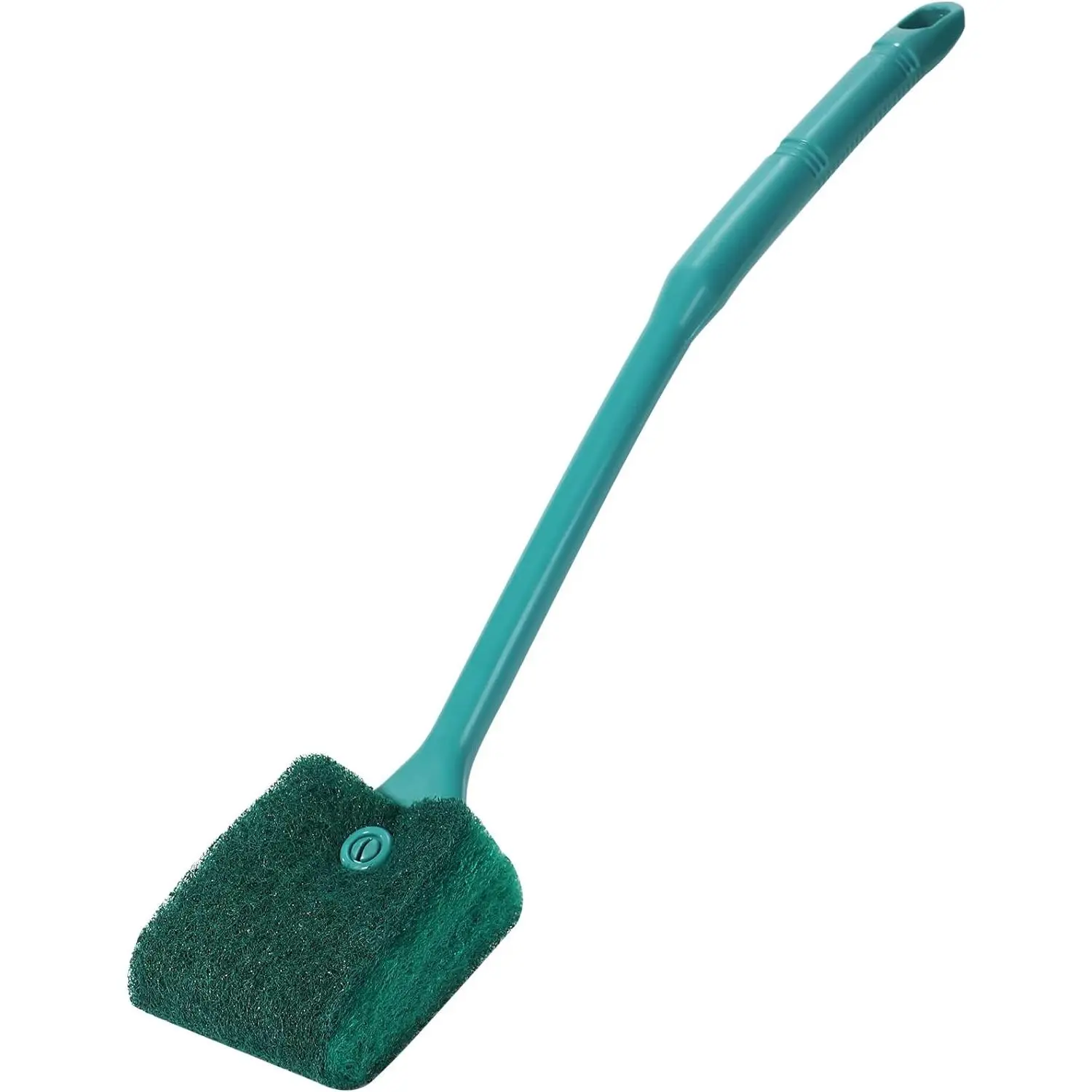 Fish  Cleaning Tools, Aquarium Double Sided Sponge Brush, Algae Scraper Cleaner with Long Handle