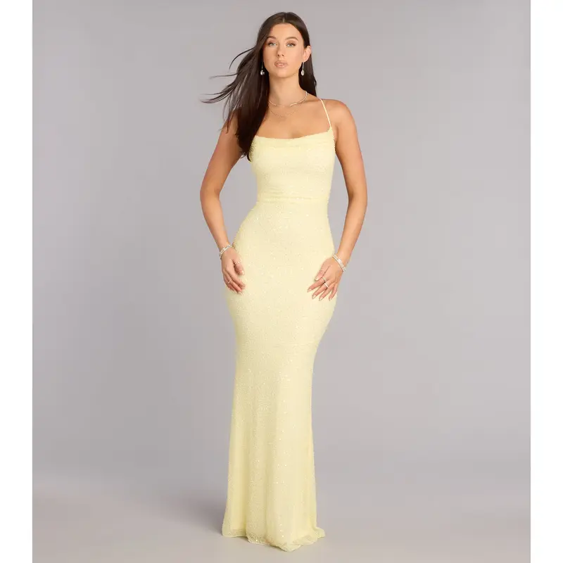 jae formal mesh ruched mermaid long dress windsor - TikTok Shop