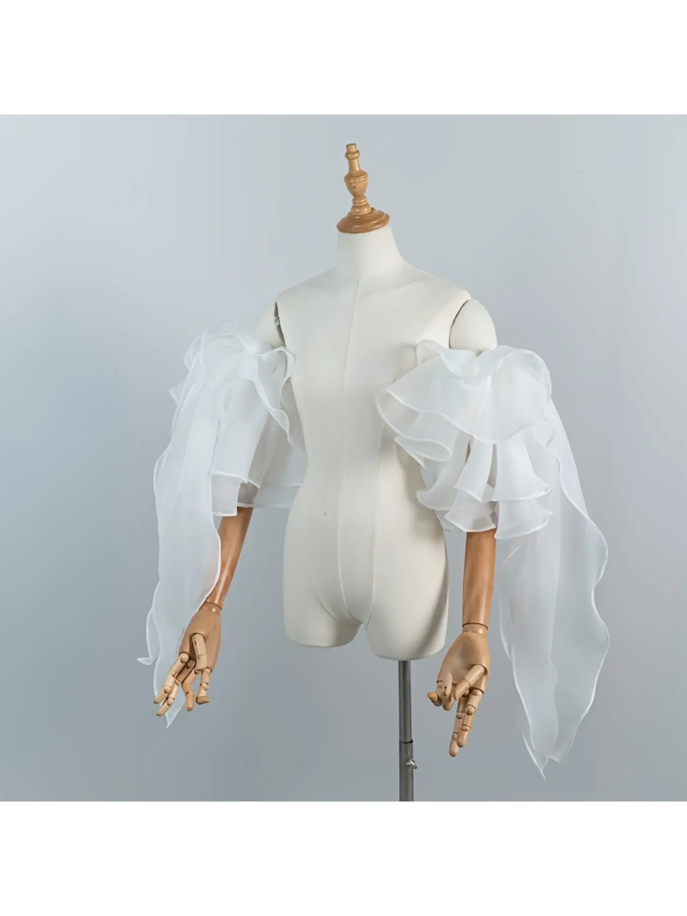 Bridal shawl wedding dress matching cover arms shoulder sleeves white ivory sleeve covers thin style