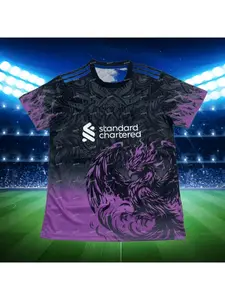 2025 Summer New Football Warm up Training T-shirt Liverpool Special Edition Football Sweatshirt Suitable for Men and Women