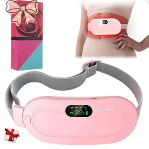 Portable Heating Pad with Vibration Massage, Modern Simple Design, 3 Temperature Levels, 4 Vibration Modes, Relief for Menstrual Cramps, Portable Pain Relief