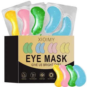 24pcs Collagen Eye Mask Set, Hydrogel Eye Patch, 24k Caffeine Gel, Strong Hydration, Smooth Bright Skin, Suitable for Dark Circles, Puffiness, All Skins