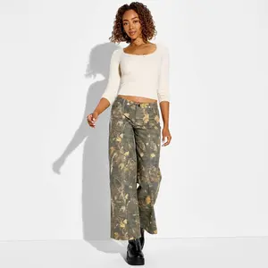 Women's Wide Leg Utility Pants - Wild Fable