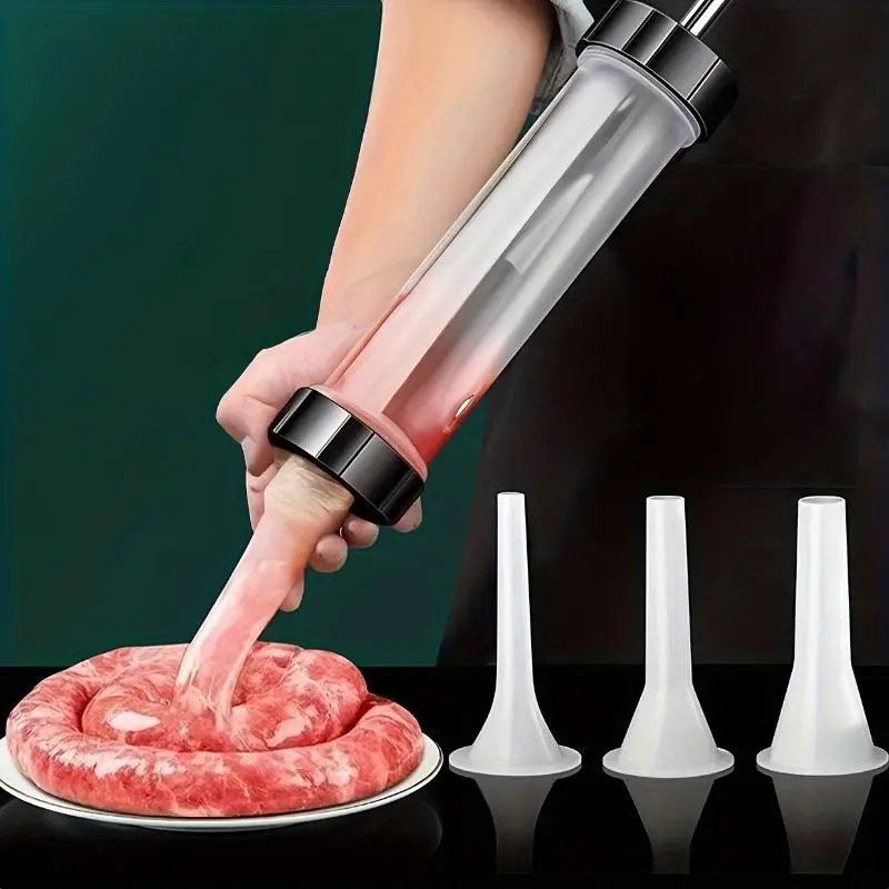 Manual Sausage Salami Maker, 1 Count Manual Sausage Salami Tool, Kitchen Utensils & Gadgets for Home Restaurant Use, Kitchen Accessory, Kitchen Household Products