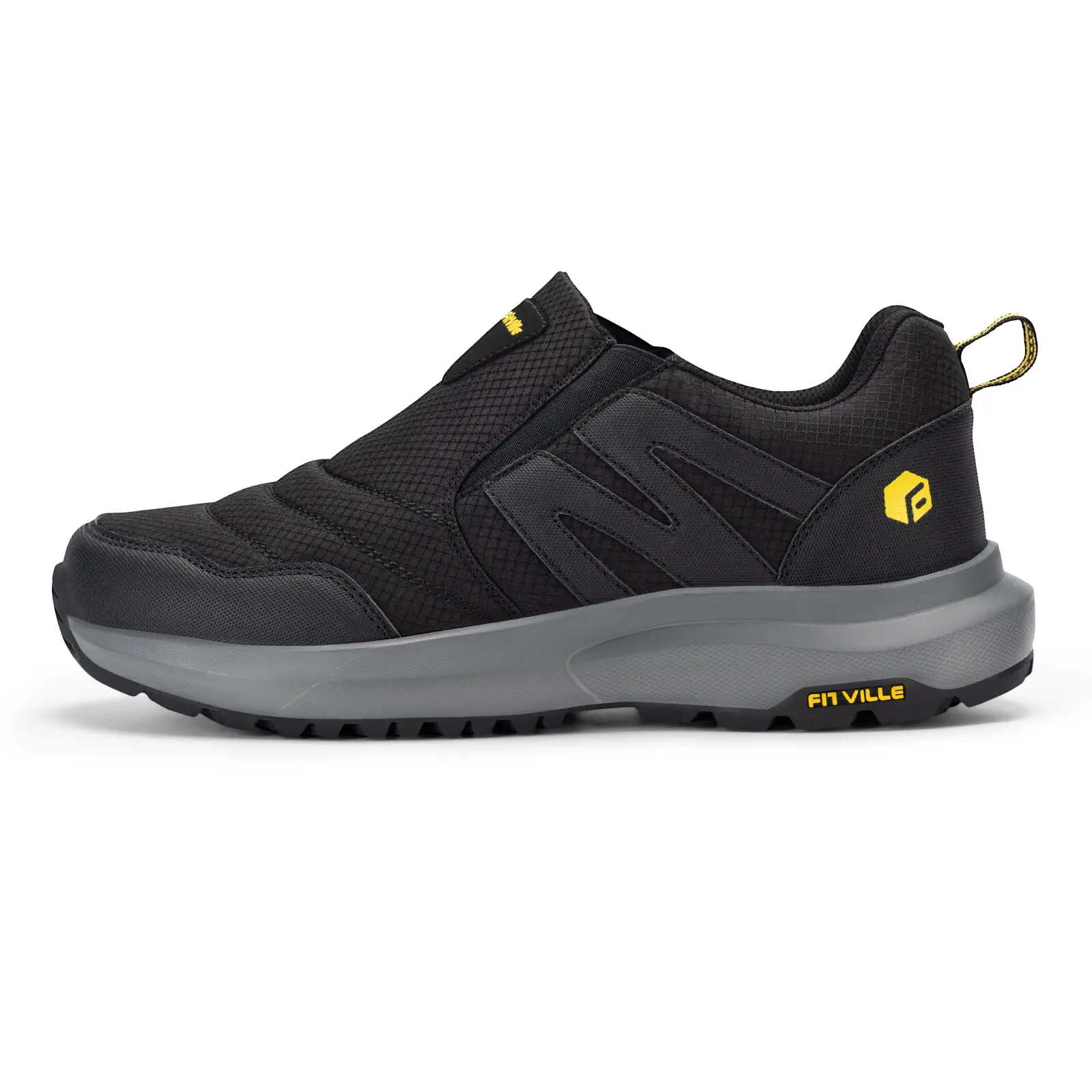 【DealsforYouDays】FitVille Men's Wide Trails Slip-On Hiking Shoes - Men's Shoes with U-Shaped Arch Support, Lightweight Rubber Sole, Advanced Midsole, Summer Essential for Daily Wear, Indoor Use & Travel - Father's Day Gifts,Summerwins,Footwear