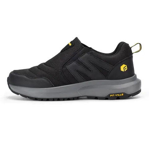 [Back To School] FitVille Men's Wide Toe Box Casual Hiking Footwear - Athletic Loafers, U-Shaped Arch Support, Lightweight Rubber Sole, Advanced Midsole, Toespace Relief, Breathable, Comfortable Insole, Daily Wear, Jogging, Father's Day Summer Essential