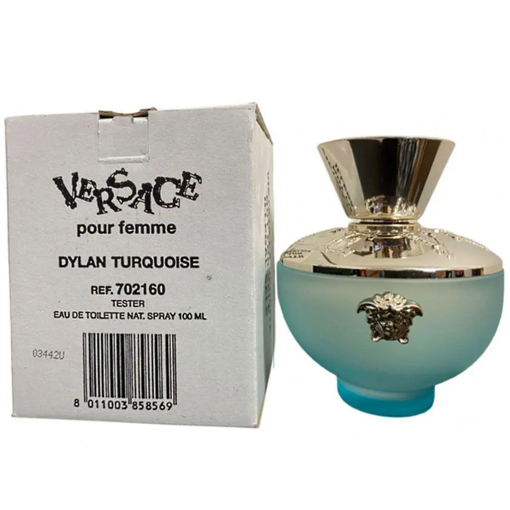 VERSACE DYLAN BLUE TURQUOISE  EDT 3.4oz WOMEN (TESTER)