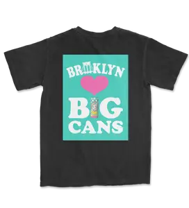 Black Brooklyn Loves Big Cans Cotton T-Shirt