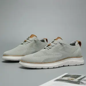 MensCasualDressOxfordsShoesFashionMeshBusinessWalkingWorkSliponSneakersComfortableLightweightSoftSoleRedBoyRunningTrainerClosed