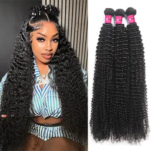 One More Kinky Curly Hair Bundles Human Hair Bundles 1 3 4PCS Brazilian Remy Hair Weave Bundles