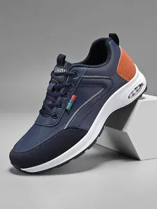 Men's Low-Top Sports Shoes, Anti-Slip Texture Sole, Breathable All Season, Lace-Up Round Toe Casual Shoes for Gym Outdoor Daily Wear Athletic Sneakers Casual Walking Sneakers