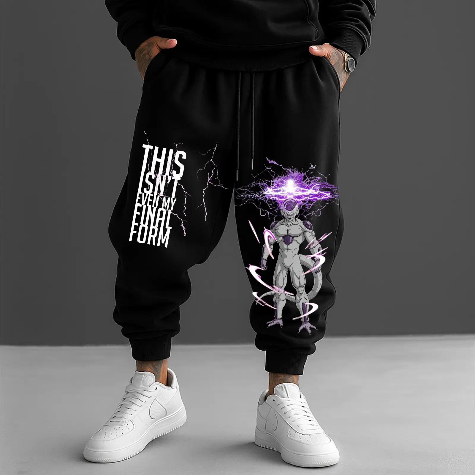 Unisex Frieza Jogger Pants, Dragon Ball Sweat Pants, Frieza Goku Gogeta Cotton Pant For Fan, Anime Lover