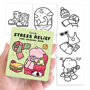 Coco Wyo Stress Relief Mini Coloring Book (3 x 3.5 in)