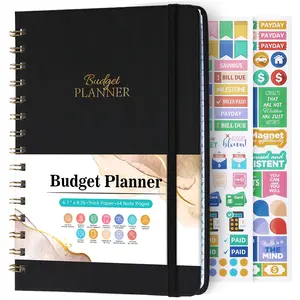 Budget Planner - Budget Book with Bill Organizer and Expense Tracker, 6.1" x 8.25", 12 Month Undated Finance Planner/Account Book to Take Control of Your Money, Start Anytime