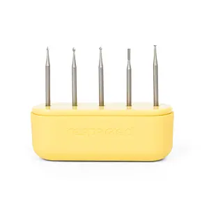 Premium Wood Carving Bit Set – 5 Shank 3/32 - 2.35mm Tungsten Steel Engraving Bits for Customizer – Precision Engraving for Wood & Soft Materials – Includes Storage Case