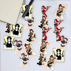 Stickers Pack 20 Pcs Revy Colorful from Bumper Waterproof Black Water Lagoon Guitar Car Bike Skateboard Vinyl Aesthetic Laptop Bottle Luggage