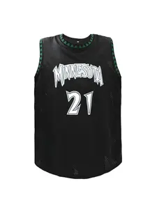 Plus Size Letter Embroidery Basketball Jersey, Lightweight Jersey, Sporty Jersey, Loose Breathable Round Neck Tank Top, Plus Size Men's Basketball Jersey for Basketball, Sports, Running, Exercising