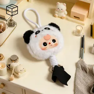 US Baby Three - Phone lanyard series Mystery Boxes Bag Pendant Bunny Plush Dolls Soft Collectibles，Hidden Style 2/288