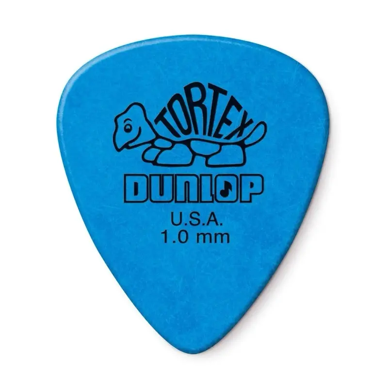 Dunlop Tortex Guitar Picks 1.0 mm USA Made Premium Quality Picks for Electric and Acoustic Guitars