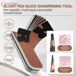 Professional Eyebrow Pencil Sharpener Sandpaper Grinding Tool Easy To Use Makeup Grinder For Creating Fine Point Makeup Tool