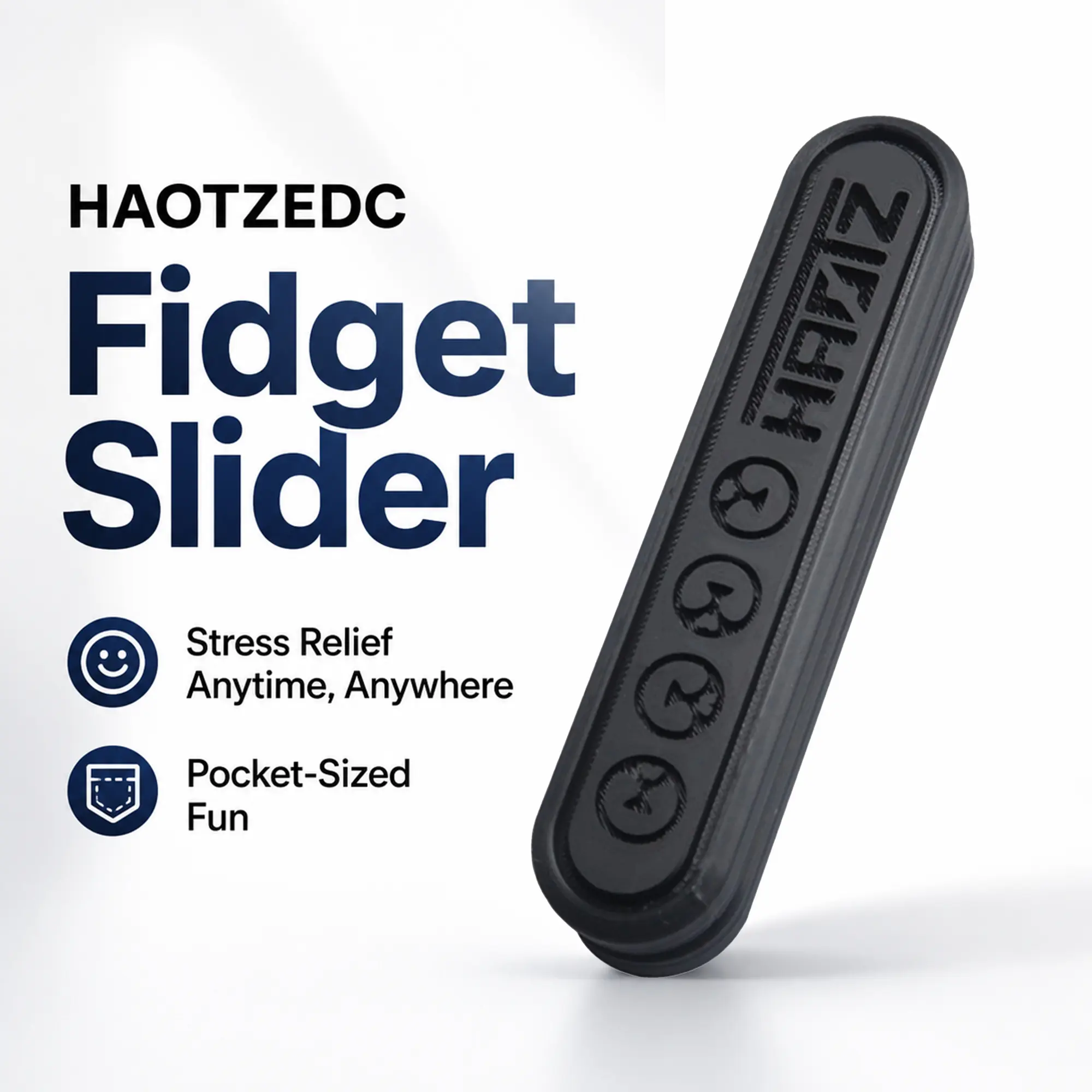 HAOTZ Adult Magnetic Fidget Toy - Magnetic Slider Push Stick EDC Decompression Sensory Tool, Desk Gadget, Executive Accessory for Anxiety & Focus, Decompression Sensory Fidget, Desk Fidget Tool