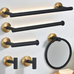 Bathroom Storage Rack Set, Wall Mounted Towel Rack with Hooks, Shower Towel Hooks, Multifunctional Bathroom Accessories, Home Organizer for Bathroom, Bathroom Organizing Accessories, Bathroom Organization